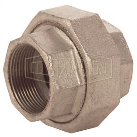 Pipe Union, 1-1/4 In Nominal, FNPT End Style, 150 Lb, Iron, Galvanized